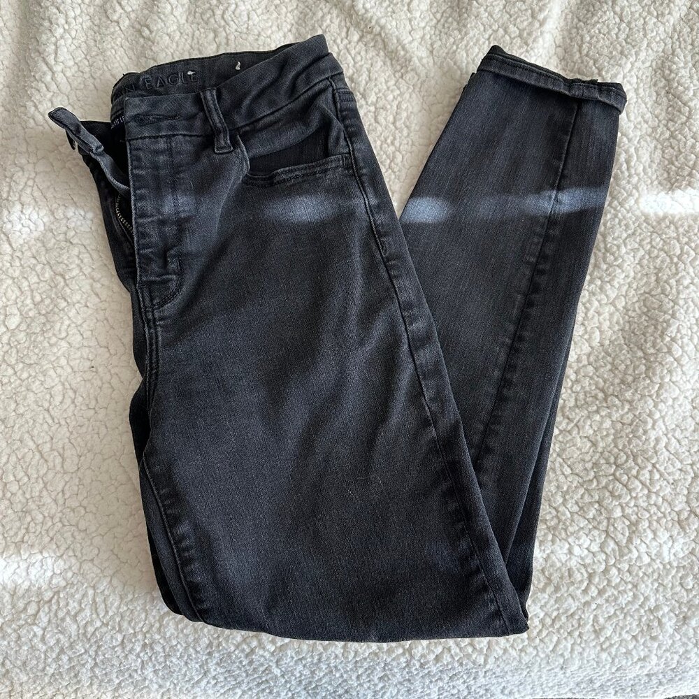 American Eagle Women's Skinny Jean Black 8S
